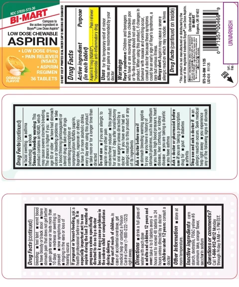Low Dose Chewable Aspirin packaging