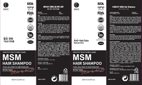 HAIRJOY MSM HAIR 포장