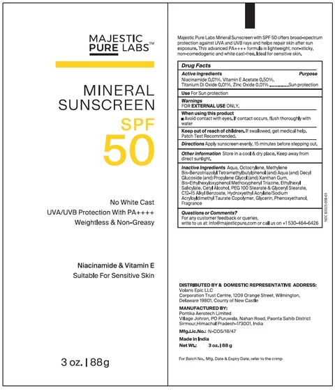 MINERAL SUNSCREEN SPF 50 포장