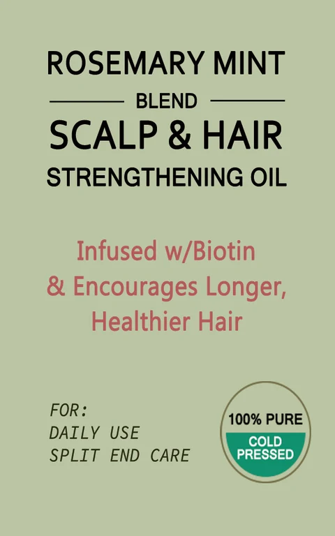 Hair Strengthening Oil packaging