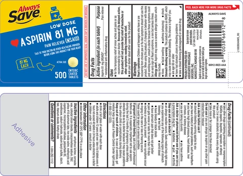 Aspirin 81 MG 포장