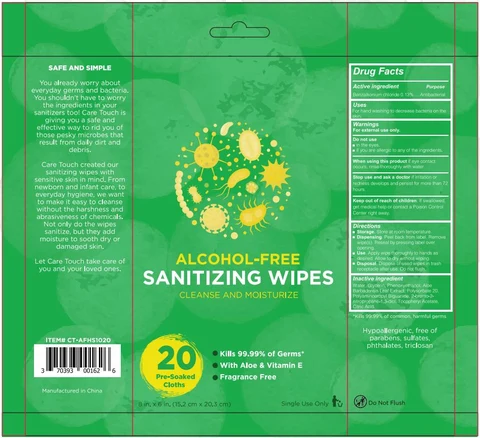 Sanitizing Wipes 포장