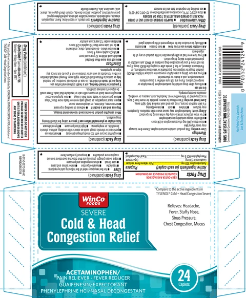 Cold and Head Congestion ReliefSevere 포장
