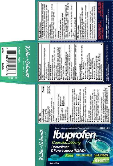 Ibuprofen minis 포장