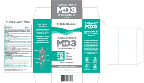 Theralast Clinical Strength MD3 Topical Analgesic packaging