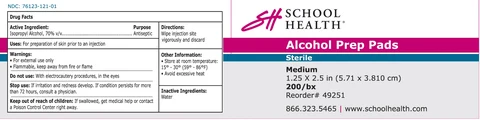 School Health Sterile Alcohol Prep Pad 포장