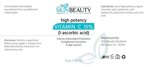 Vitamin C 15% (L- Ascorbic Acid) 포장