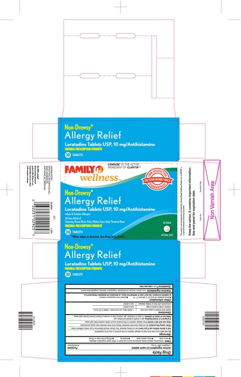 Loratadine packaging