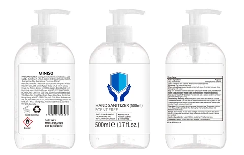 500ml label