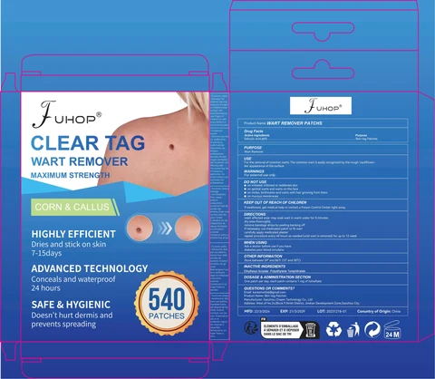 WART REMOVER PATCHS packaging