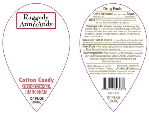 Raggedy Ann and Andy Cotton Candy 포장