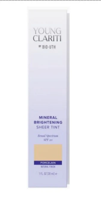 BIO UTH MINERAL BRIGHTENING SHEER TINT BROAD SPECTRUM SPF 20 PORCELAIN 포장