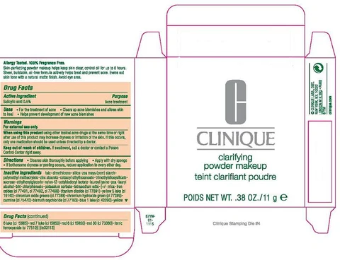 CLINIQUECLARIFYING MAKEUP packaging