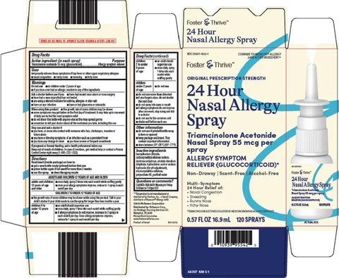 foster and thrive 24 hour nasal allergy packaging