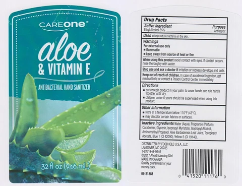 Careone Aloe and Vitamin E Hand Sanitizer 포장