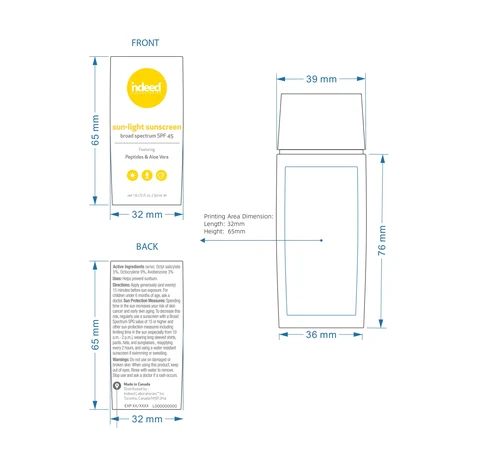 Sun-Light SunscreenBroad Spectrum SPF 45 포장