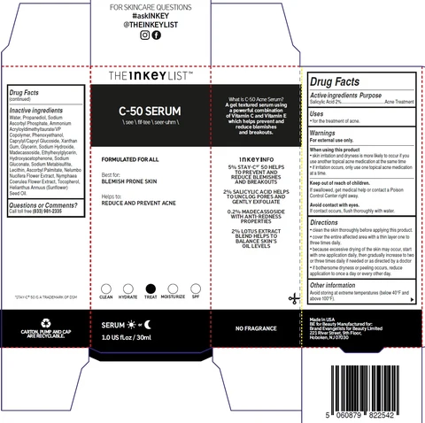 The INKEY List C 50 Serum packaging