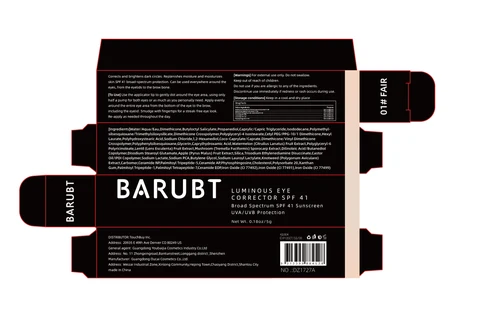 BARUBT LUMINOUS EYE CORRECTOR SPF 4101 FAIR 포장