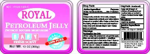 Royal Petroleum Jelly with Baby Scent 포장