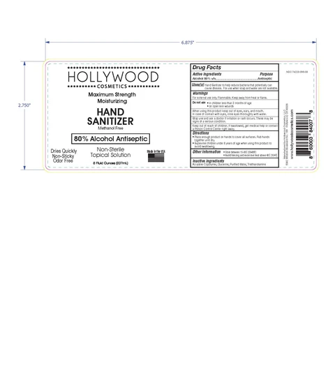 Hollywood Cosmetics Maximum Strength Moisturizing Hand Sanitizer 포장