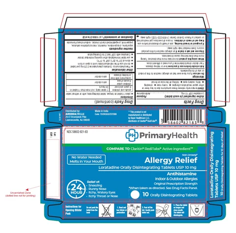 Loratadine ODT packaging