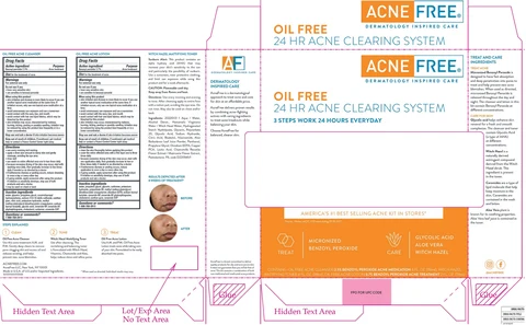 Acne Free Free 24 HR Acne Clearing System packaging