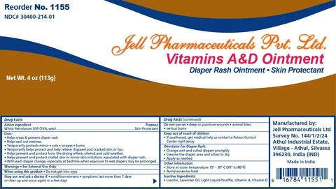 Jell Pharmaceuticals Vitamin A D packaging
