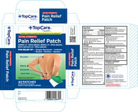 Topcare Pain Relieving 40ct packaging