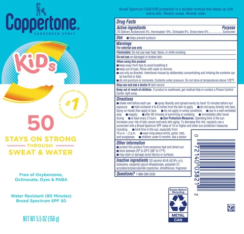 Coppertone Kids Sunscreen SPF 50 포장