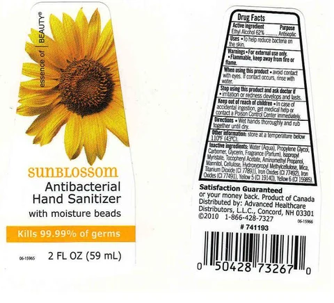 Antibacterial Hand SanitizerSunblossom 포장