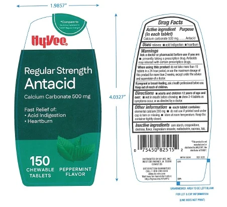 Regular Strength Antacid Peppermint 포장