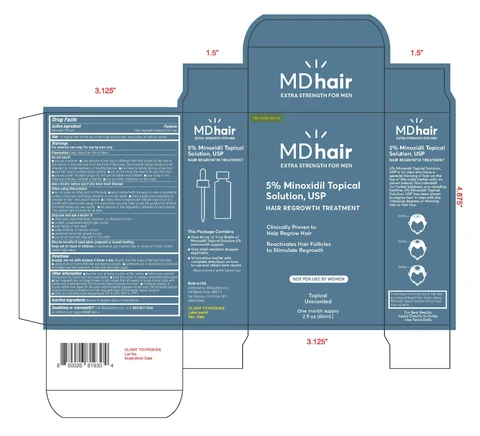 MDhair Extra Strength hair regrowth treatment for Men 포장