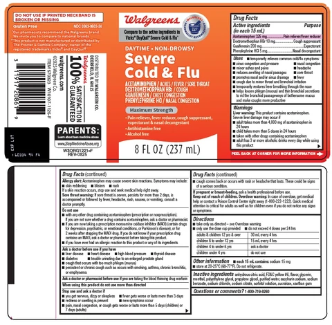 Severe Cold and Flu 포장