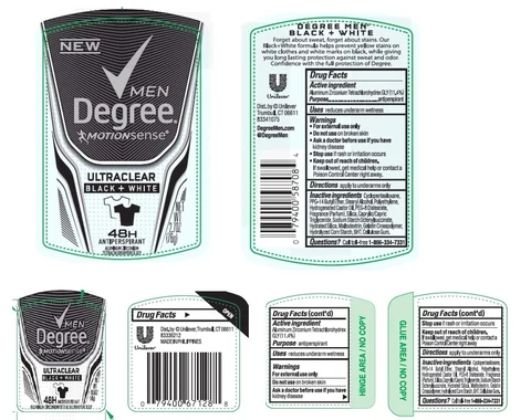 Degree MenMotionsense UltraClear Black and White 48H Antiperspirant 포장