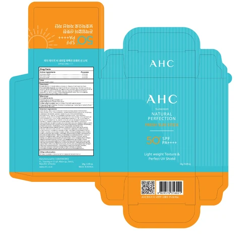 AHC Natural Perfection Fresh Sun stick 포장