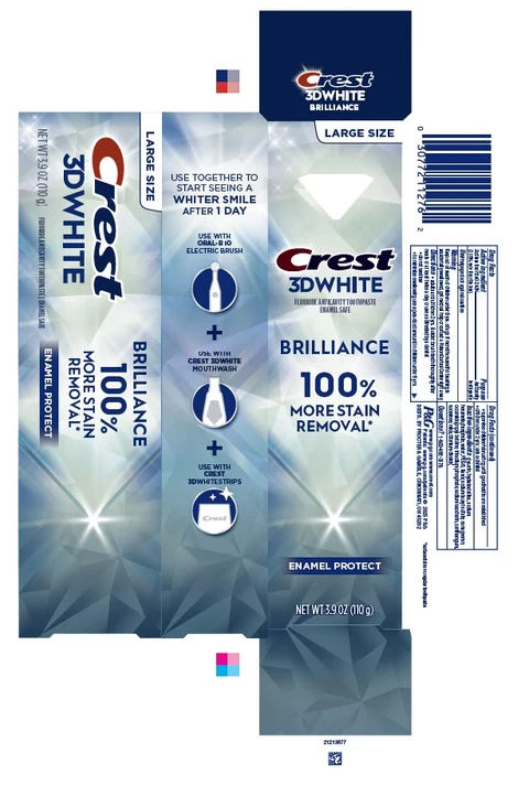 Crest 3D White BrilliancePro Enamel Protect 포장