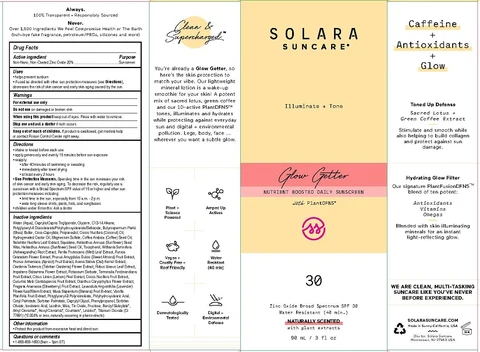 SOLARA SUNCARE - GLOW GETTER SPF-30 NATURALLY SCENTED 포장