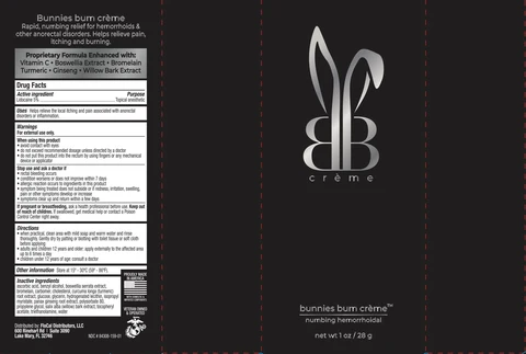 Bunnies Bum Hemorrhoidal Numbing packaging