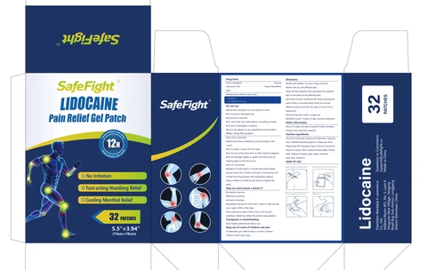Lidocaine Pain Relief Gel-Patch packaging