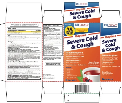 severe cold and cough daytime 포장