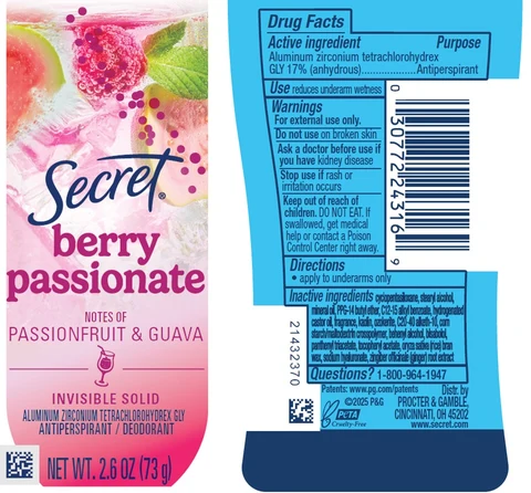 Secret Berry Passionate Passionfruit and Guava Invisible 포장