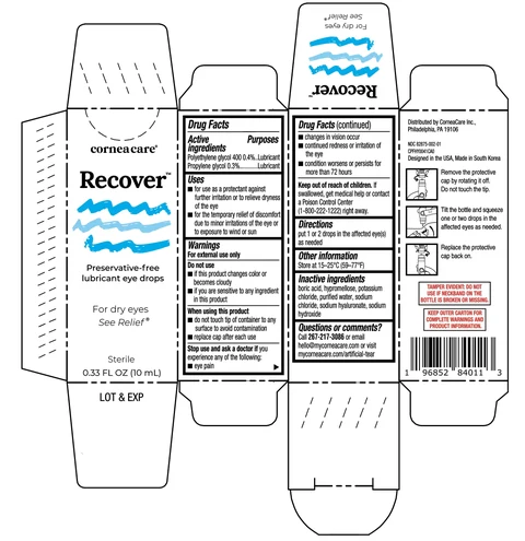 CorneaCare Recover Lubricant Eye Drops 포장