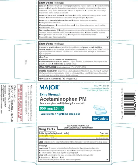 Acetaminophen PM 포장