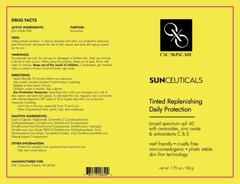 Tinted Replenishing Daily Protection packaging