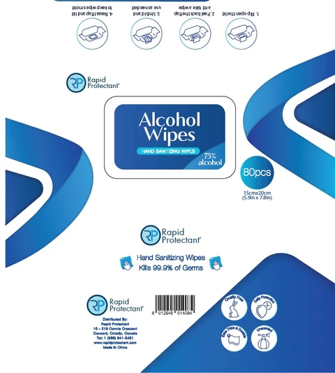 Alcohol wipes Hand Sanitizing Wipes packaging