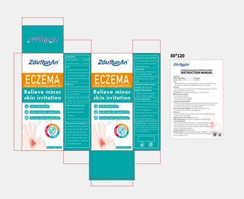 zourunan Intensive healing lotion. for ECZEMA packaging