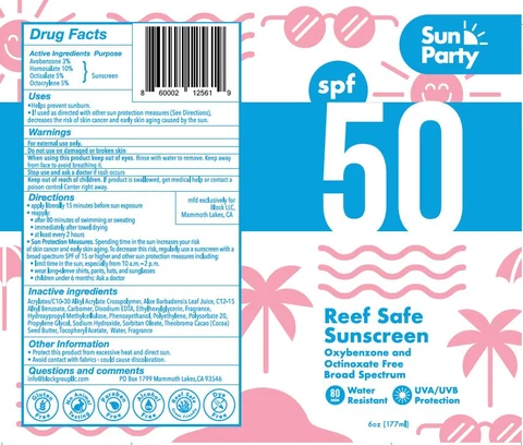 SUN PARTY SUNSCREENSPF 50 포장