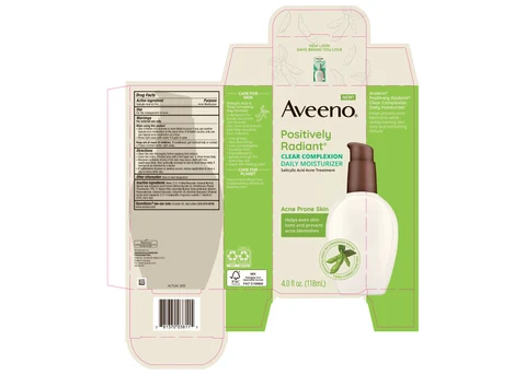Aveeno Positively Radiant Clear Complexion Daily Moisturizer 포장