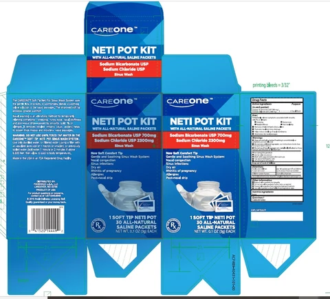 Soft Tip Neti Pot Sinus washCareOne 포장