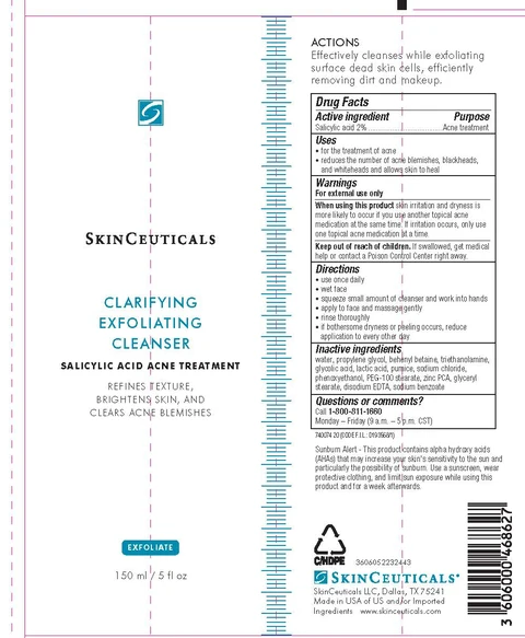 SkinCeuticals Clarifying Exfoliating Cleanser packaging